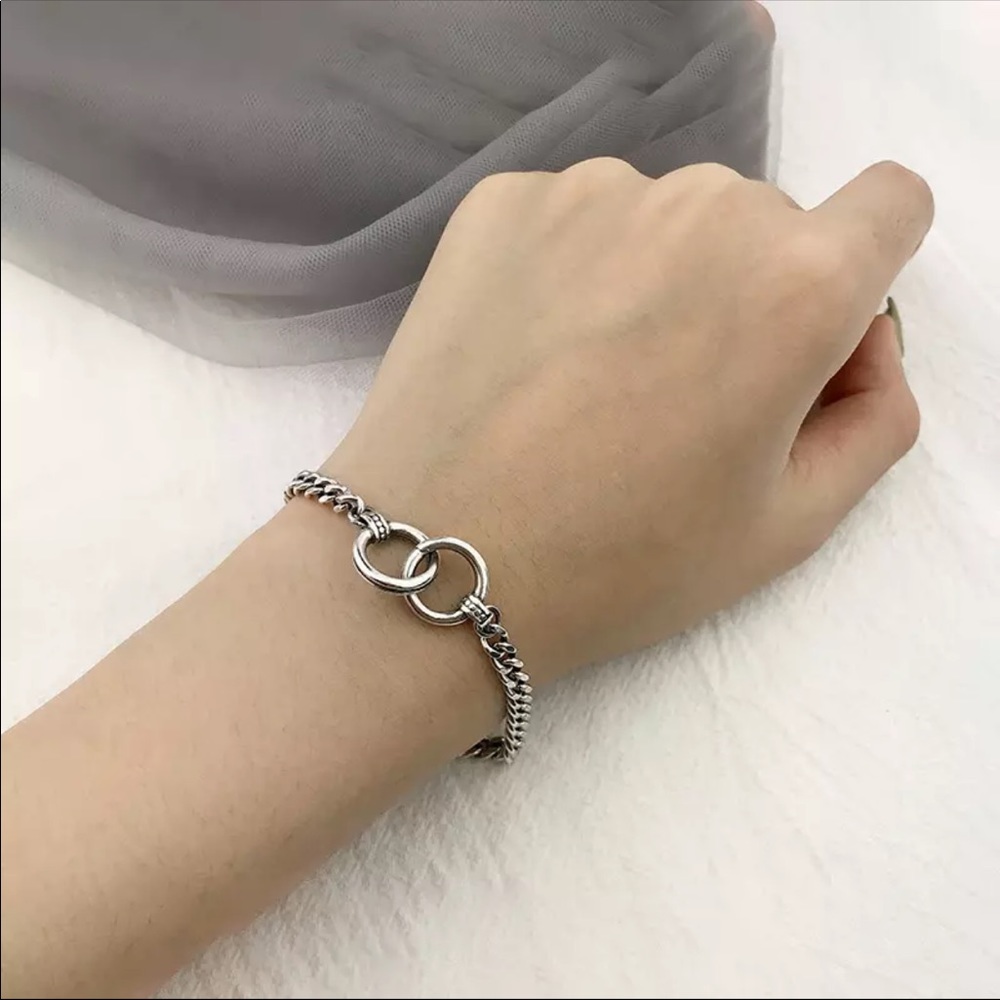 925 sterling silver link chain bracelet - Picture 4 of 7